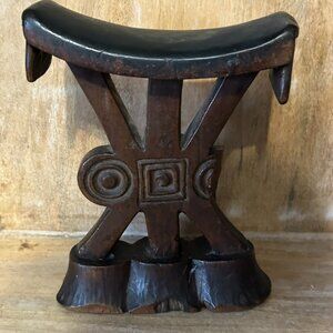 Antique Africa Shona Wood Headrest